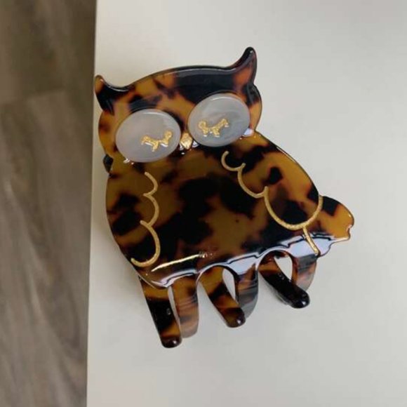 ⭐️❤️❤️ FREE Owl Bird Hair Accessory Girly Chic Glam Fun Animal Hipster Claw Clip - Picture 1 of 3